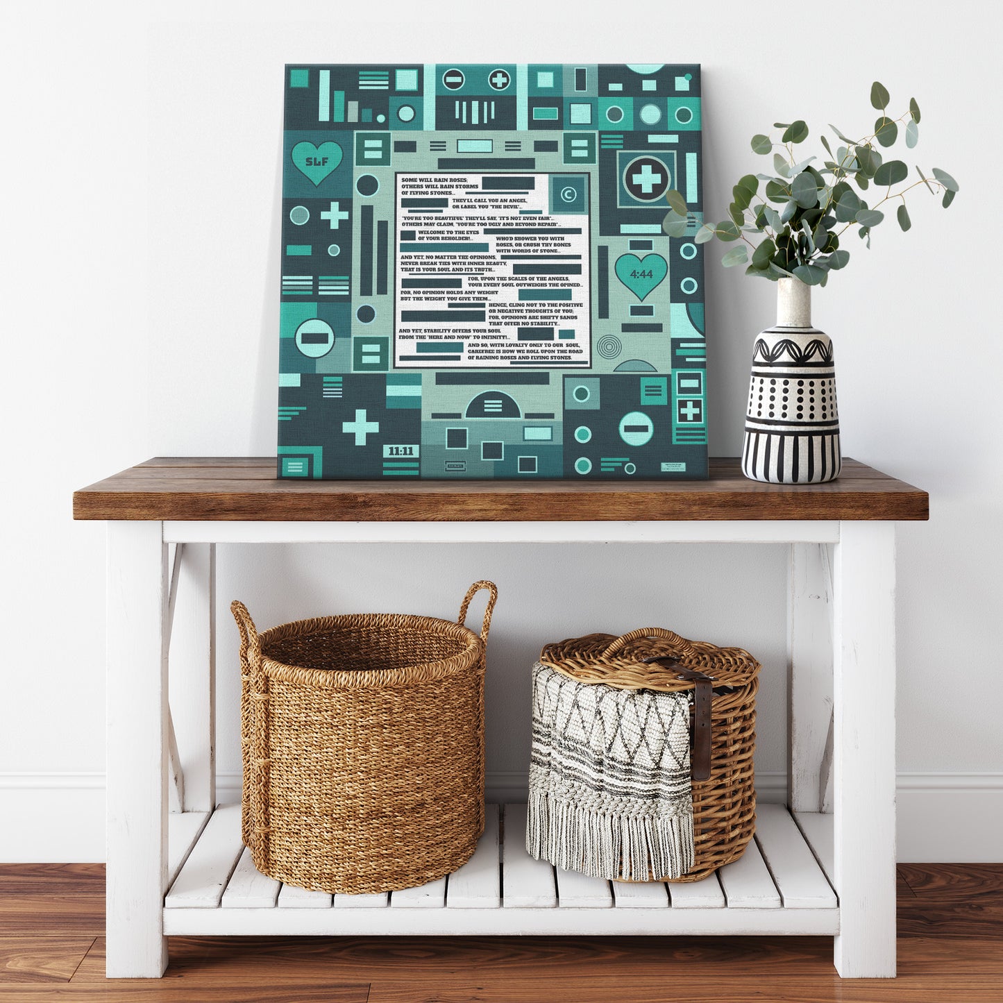 Roses and Stones | Wall Art Canvas