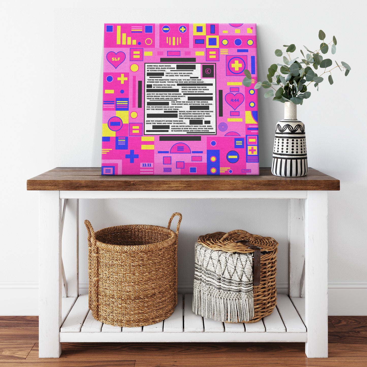 Roses and Stones | Wall Art Canvas