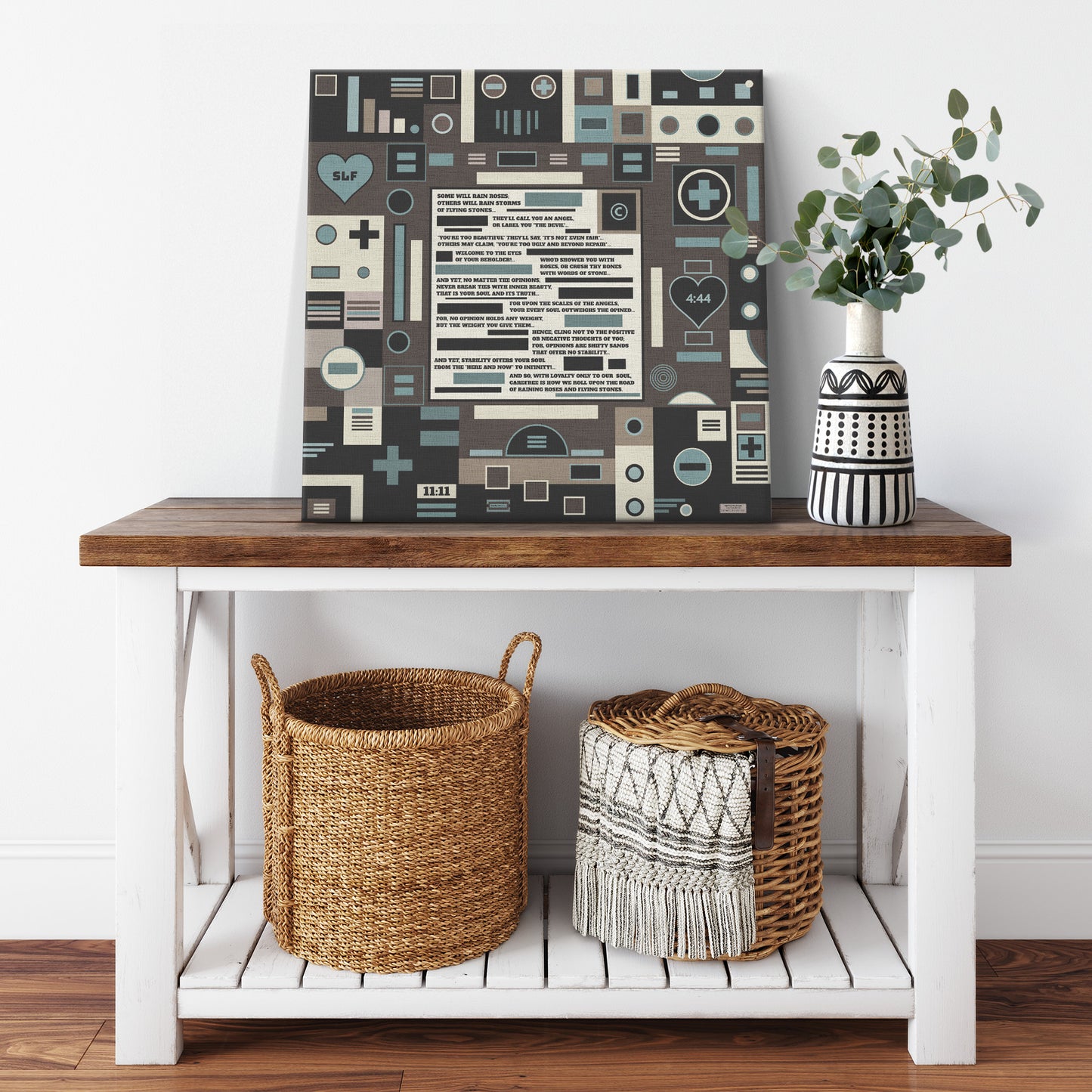 Roses and Stones | Wall Art Canvas