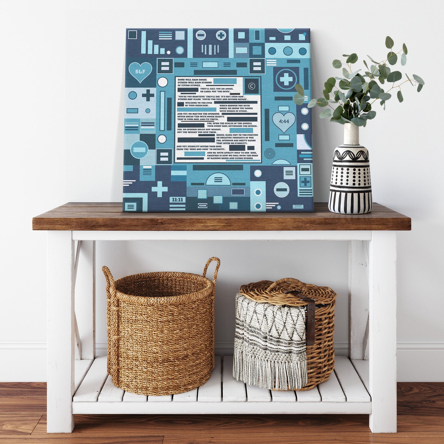 Roses and Stones | Wall Art Canvas