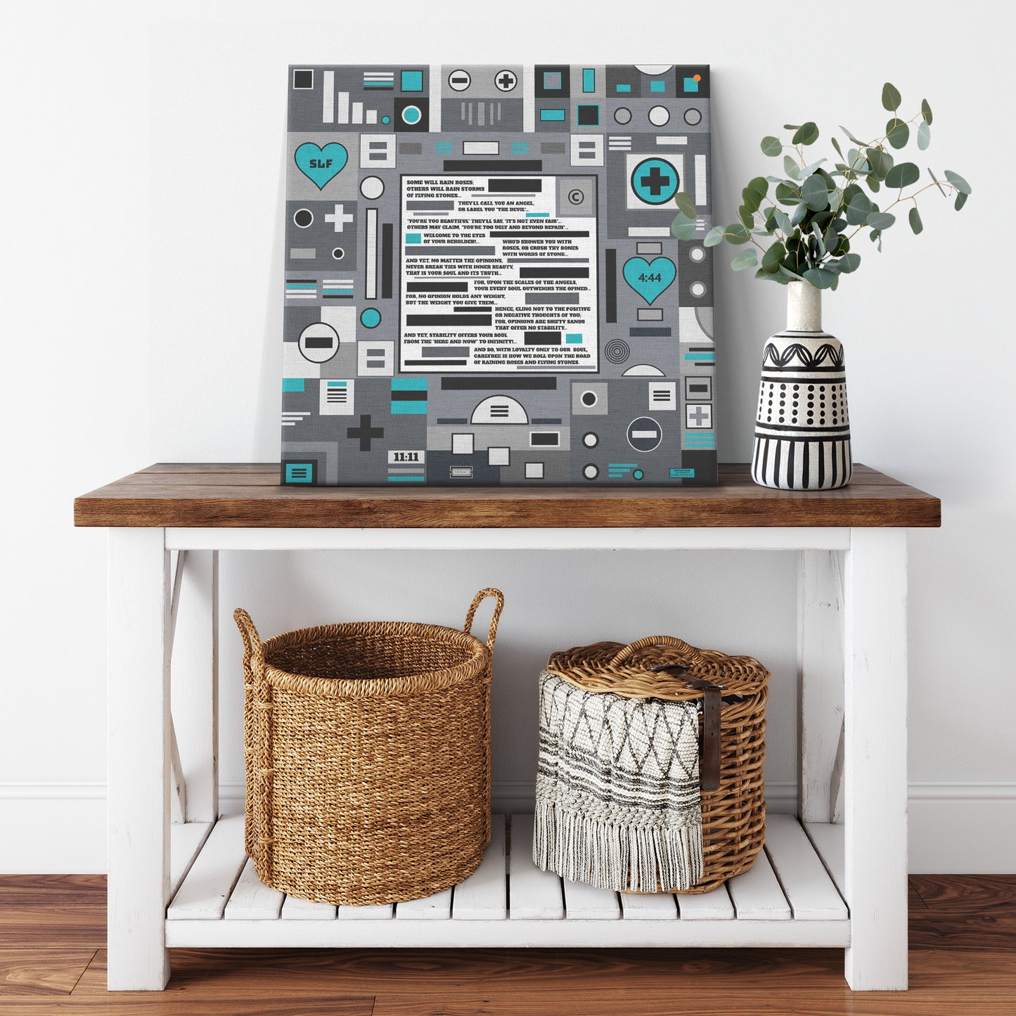 Roses and Stones | Wall Art Canvas