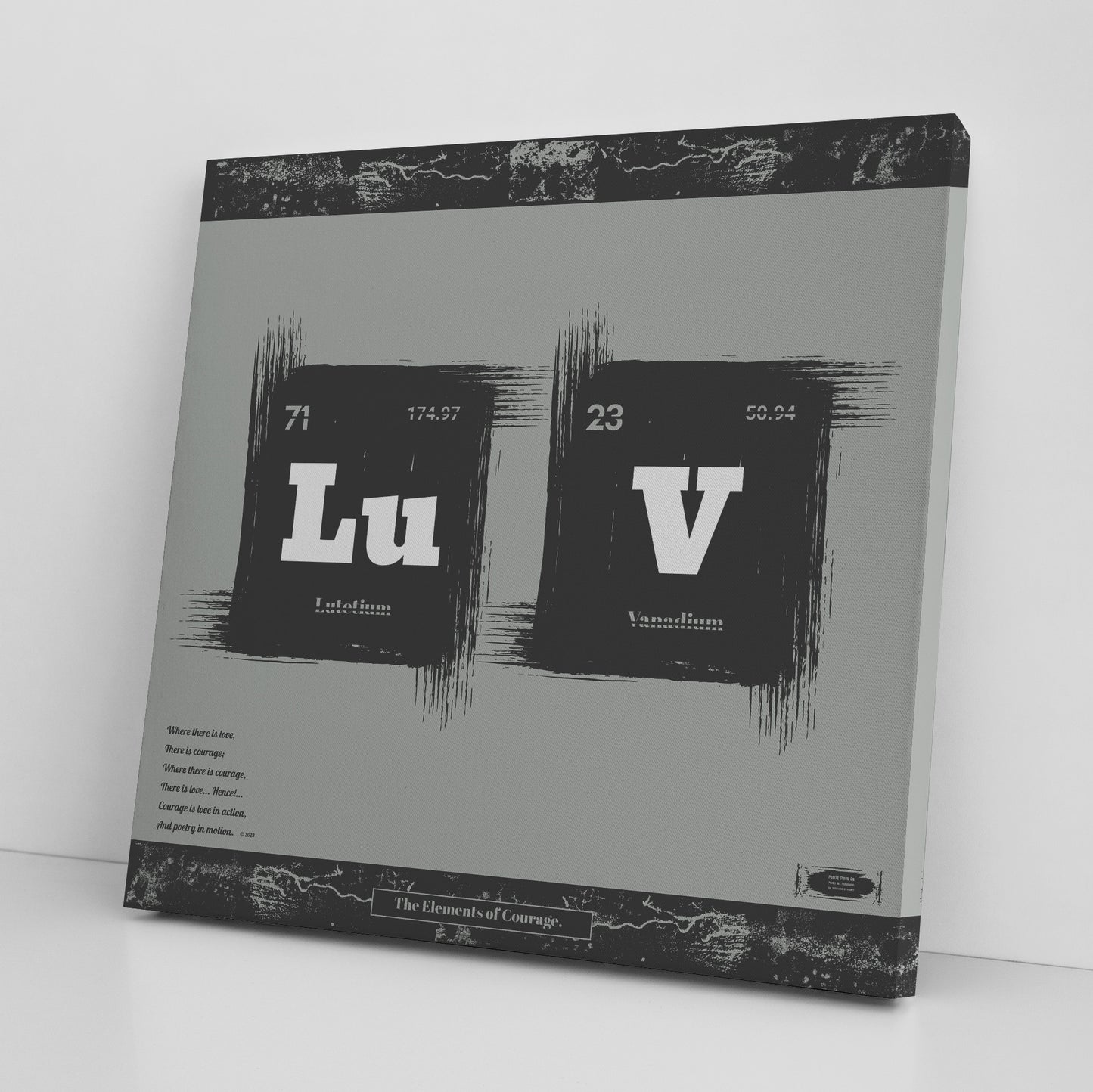 The Elements of Courage | Wall Art Canvas