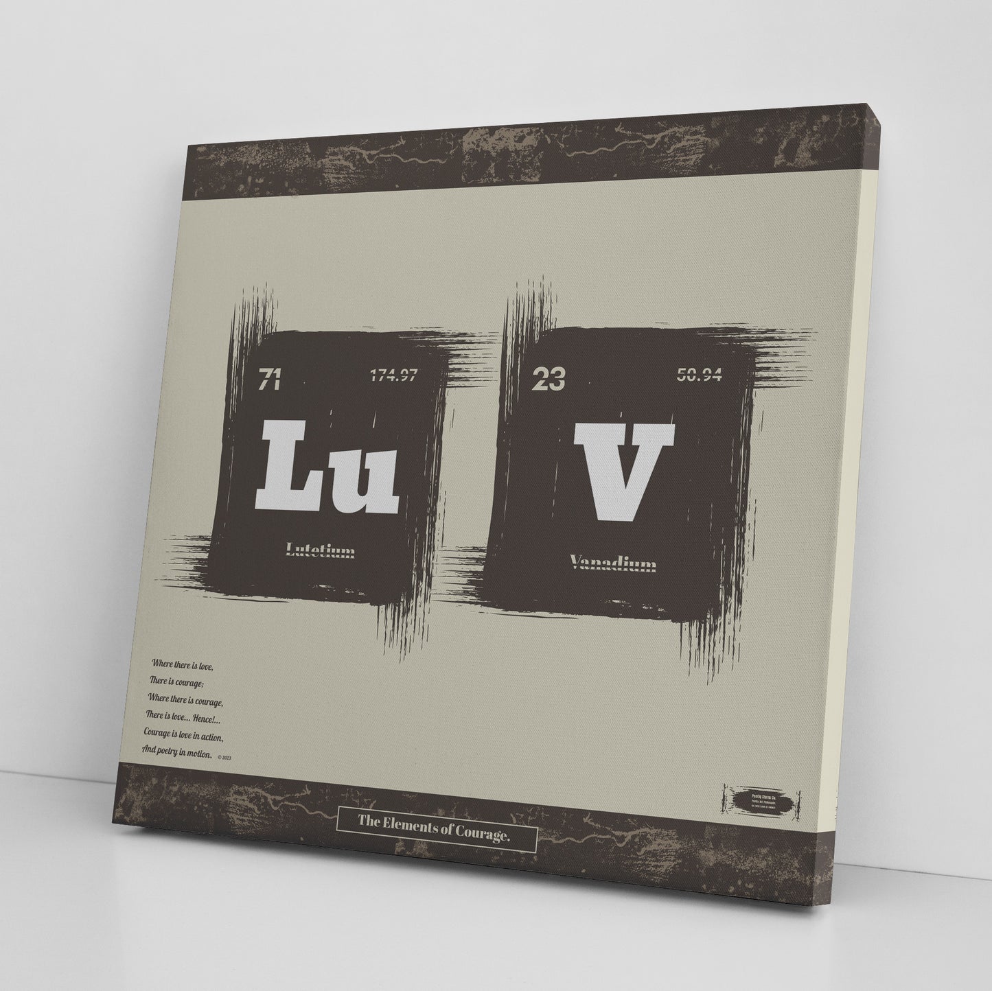 The Elements of Courage | Wall Art Canvas