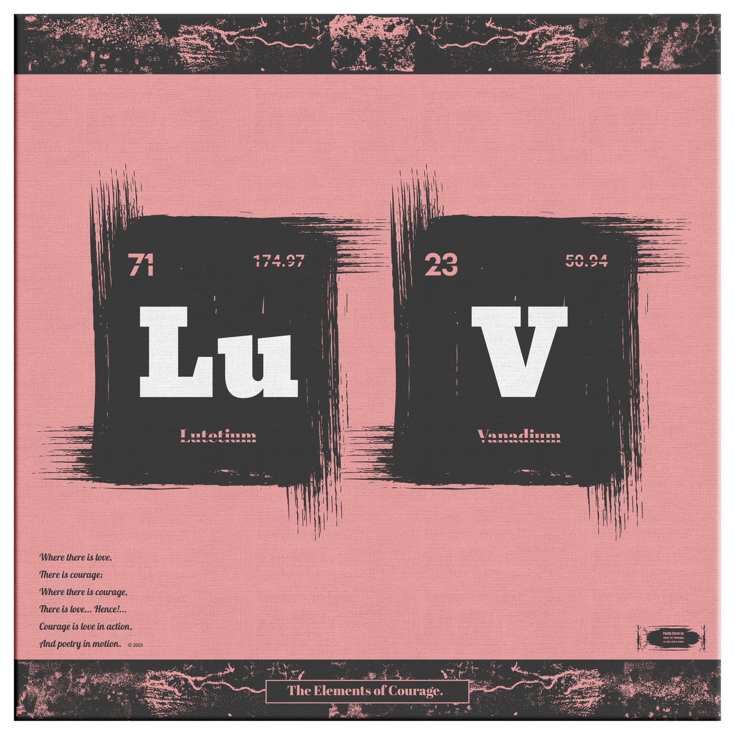 The Elements of Courage | Wall Art Canvas