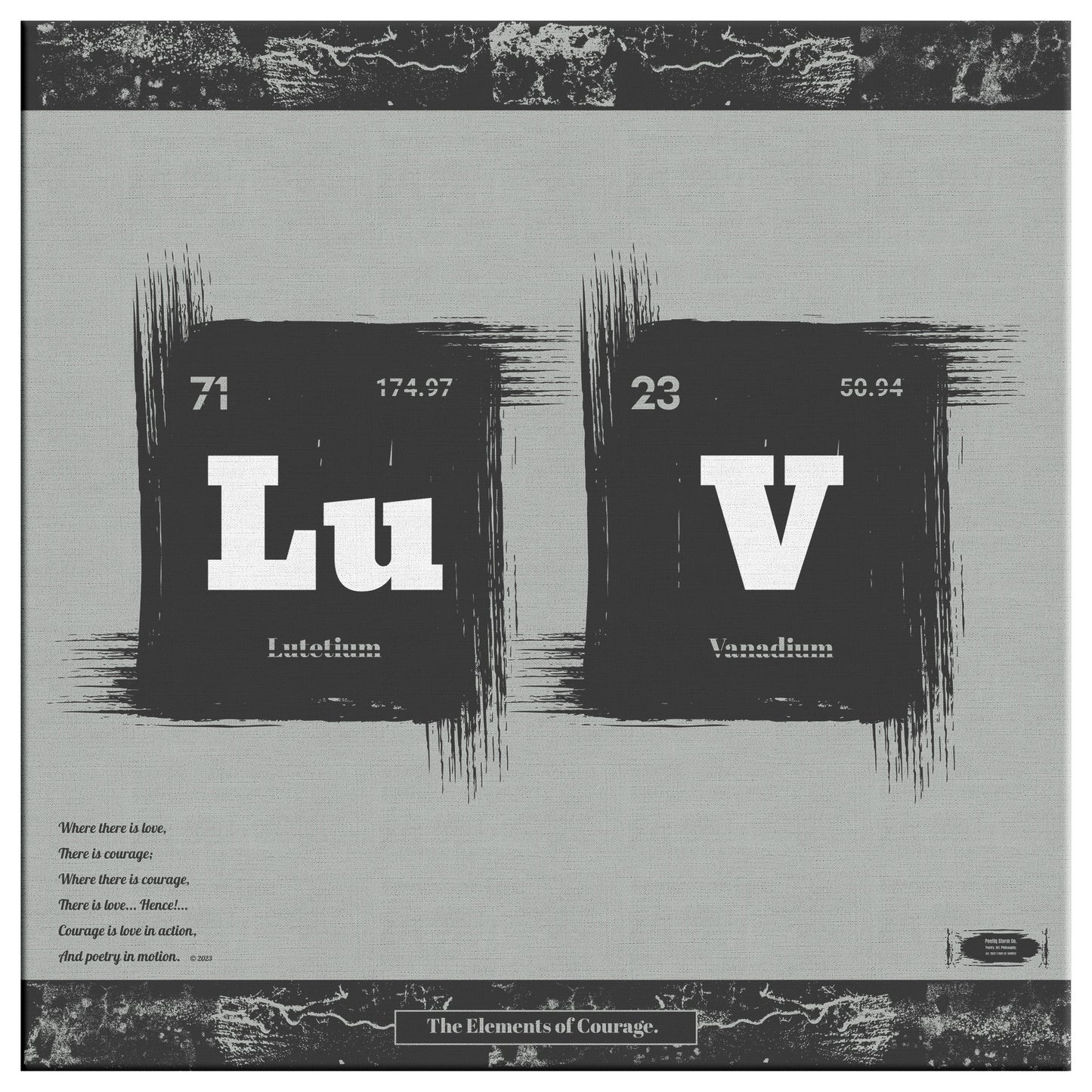 The Elements of Courage | Wall Art Canvas