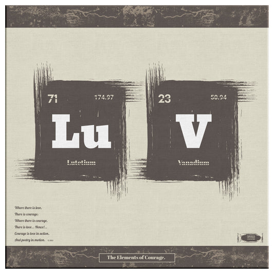 The Elements of Courage | Wall Art Canvas