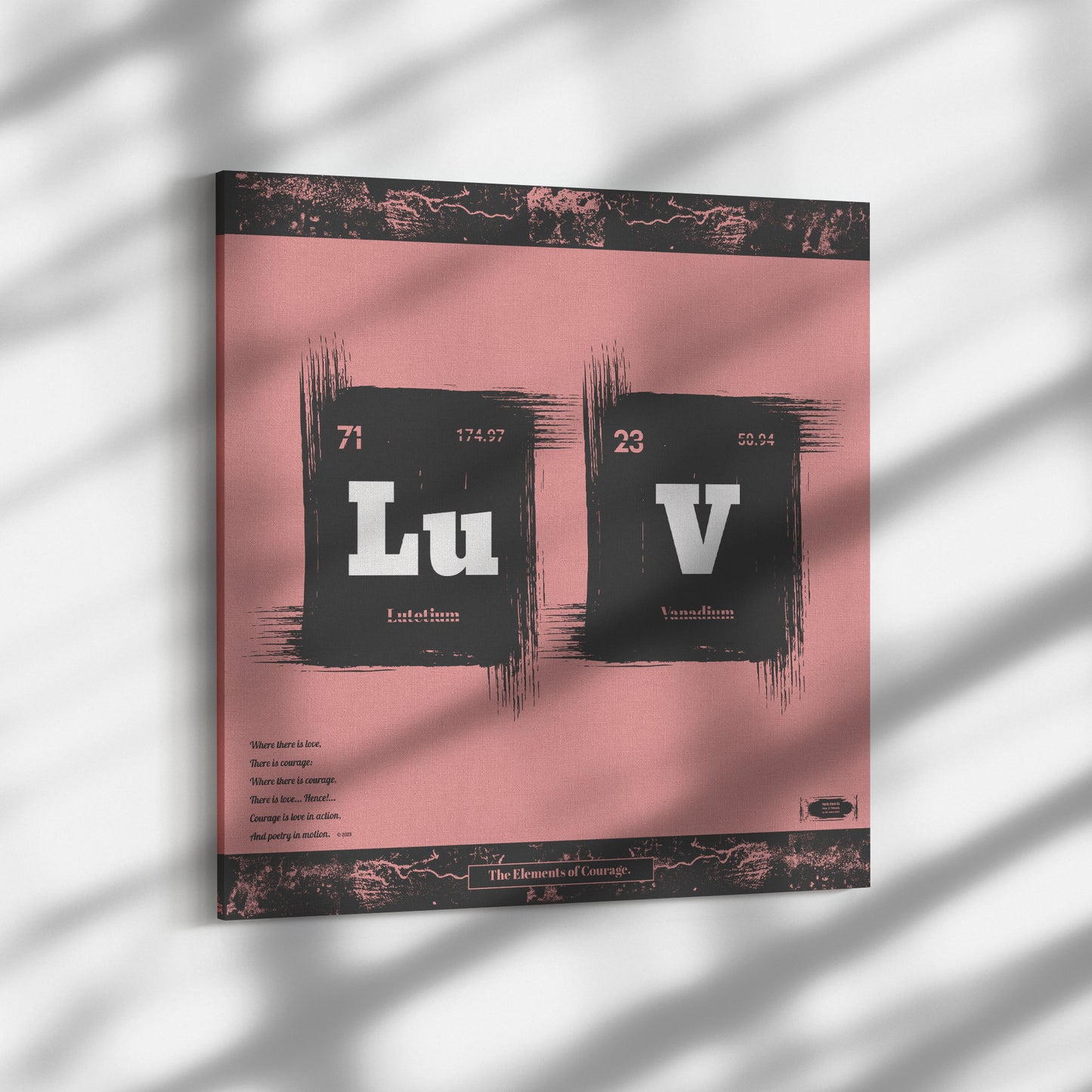 The Elements of Courage | Wall Art Canvas