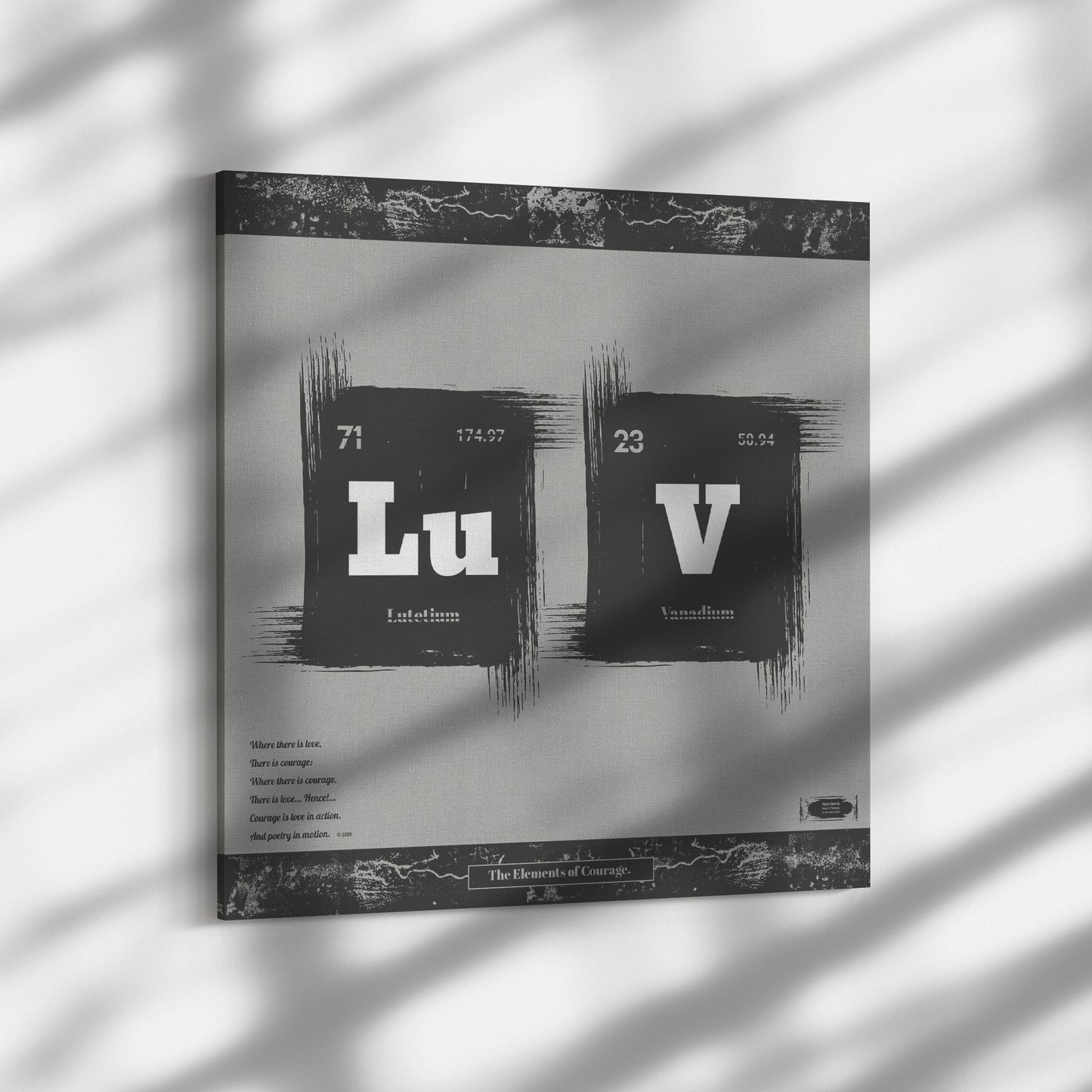 The Elements of Courage | Wall Art Canvas