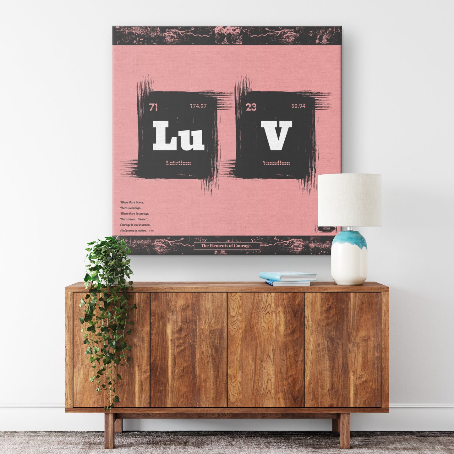 The Elements of Courage | Wall Art Canvas
