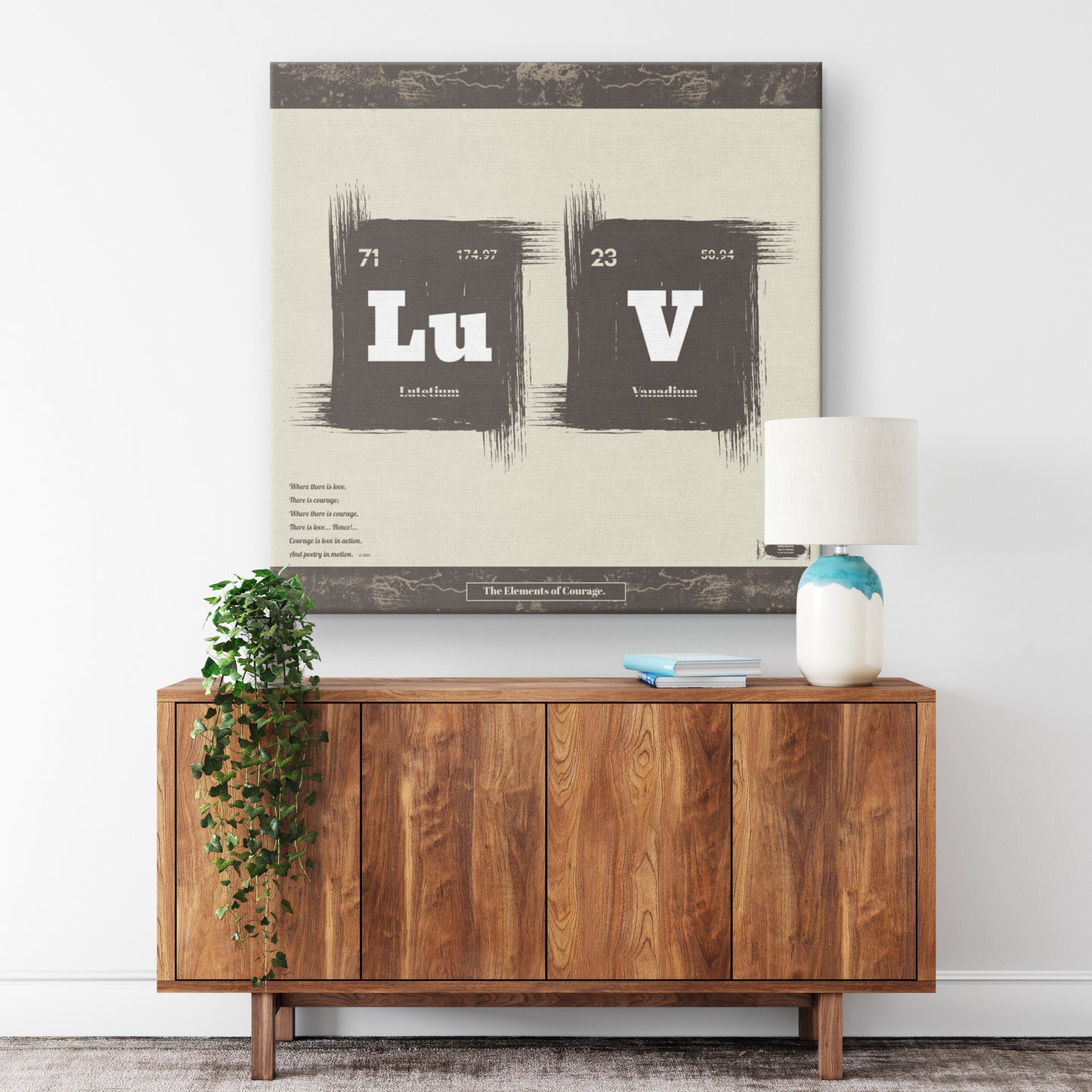 The Elements of Courage | Wall Art Canvas